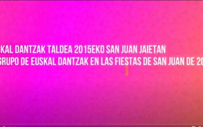2015ko Euskal dantzak taldea San Juanen