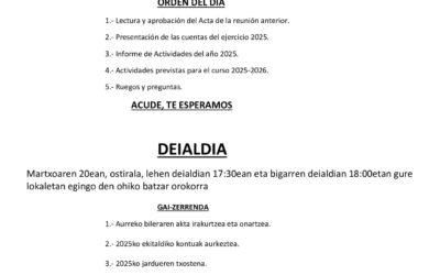 CONVOCATORIA ASAMBLEA GENERAL 2026