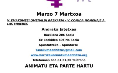 MARTXOAK 8an -III EMAKUMEEI OMENALDI BAZKARIA