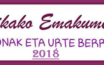 ZORIONAK ETA URTE BERRI ON 2018